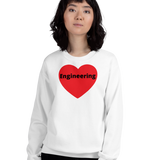Engineering in Heart Sweatshirts - Light
