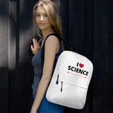 I Heart Science Backpack - White