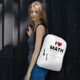 I Heart Math Backpack - White
