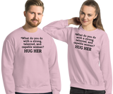 Strong Woman Hug Light Sweatshirts