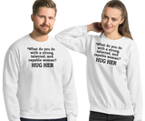 Strong Woman Hug Light Sweatshirts