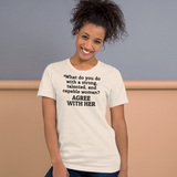 Strong Woman Agree T-Shirts - Light