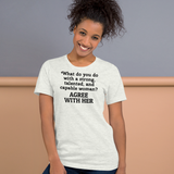 Strong Woman Agree T-Shirts - Light