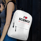 I Heart Science Backpack - White