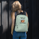 Labels w/ Pink Heart Backpack - Green