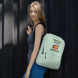 Labels w/ Pink Heart Backpack - Green