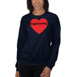 Engineering in Heart Sweatshirts - Dark
