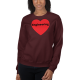 Engineering in Heart Sweatshirts - Dark