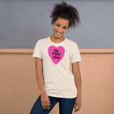 BeYOUtiful in Pink Heart T-Shirts - Light