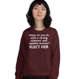 Strong Woman Elect Dark Sweatshirts