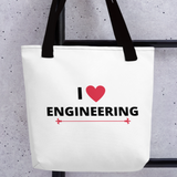 I Heart Engineering Tote Bag - White