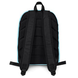 Labels w/ Pink Heart Backpack - Blue