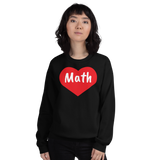 Math in Heart Sweatshirts - Dark