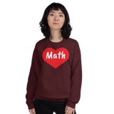 Math in Heart Sweatshirts - Dark