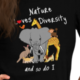 Nature Loves Diversity Dark T-Shirts