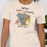 Nature Loves Diversity Light T-Shirts
