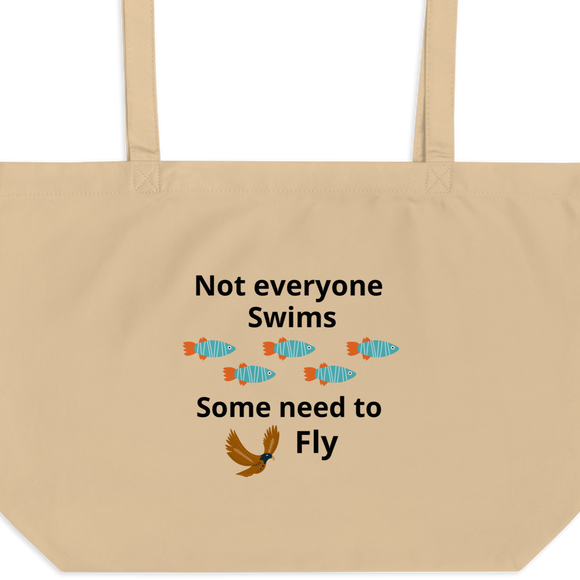Not Everyone Swims X-Large Tote/ Shopping Bags