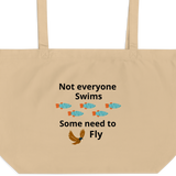 Not Everyone Swims X-Large Tote/ Shopping Bags