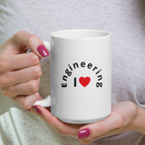 I Heart Curved Engineering Mug