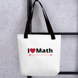 I Heart Math Tote Bag - White
