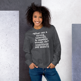 Strong Woman & Whatever She Wants Dark Sweatshirts