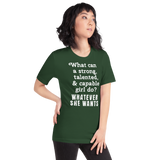 Strong Girl & Whatever She Wants Dark T-Shirts