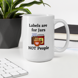 Labels w/ Pink Heart Mug