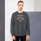Live in "Diver City" w/ Pink Heart Sweatshirts - Dark