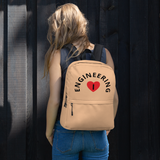 I in Heart Curved Engineering Backpack - Tan