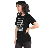 Strong Girl & Whatever She Wants Dark T-Shirts