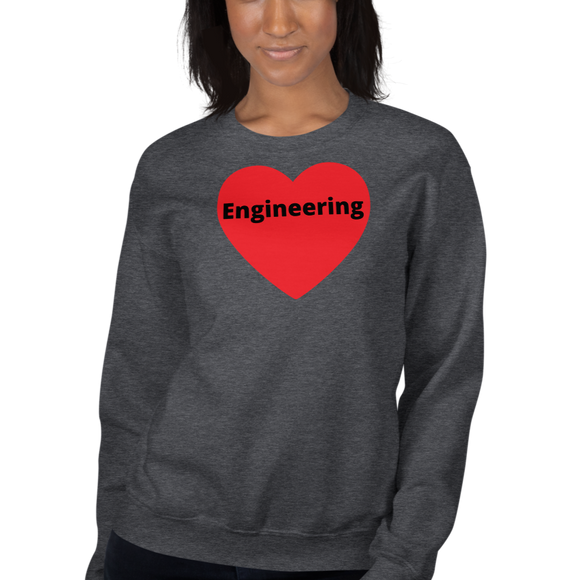 Engineering in Heart Sweatshirts - Dark