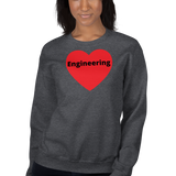 Engineering in Heart Sweatshirts - Dark