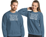 Strong Woman Marry Dark Sweatshirts
