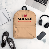 I Heart Science Backpack - Tan