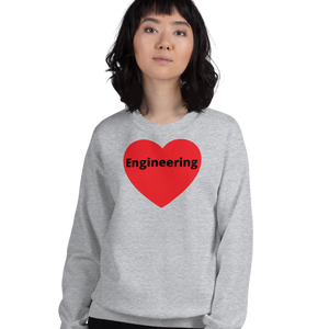 Engineering in Heart Sweatshirts - Light