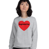 Engineering in Heart Sweatshirts - Light