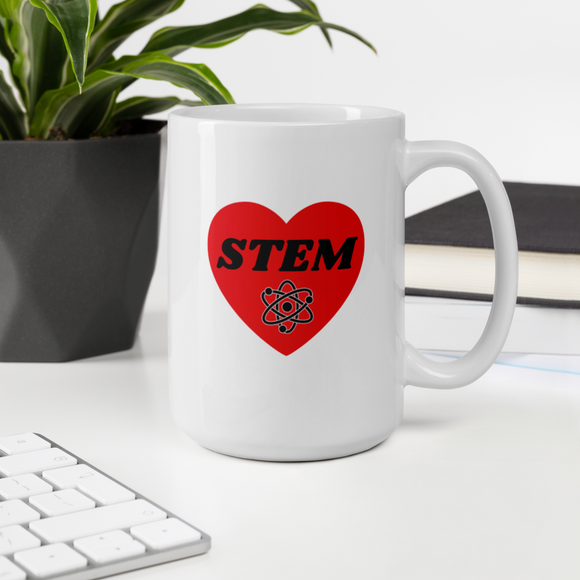 STEM in Heart w/ Molecule Mug