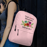 God Loves Diversity w/ Red Heart Backpack-Pink