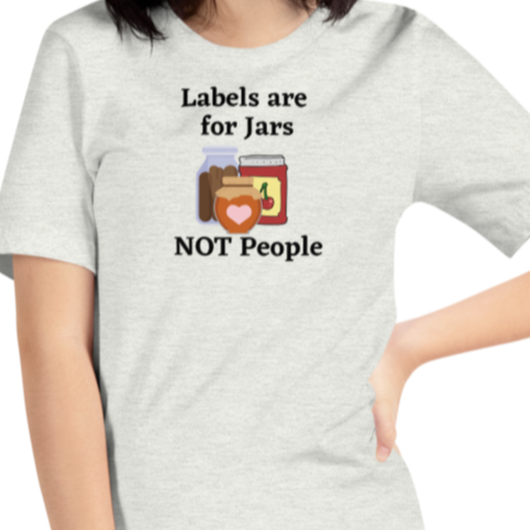 Labels w/ Pink Heart T-Shirts - Light