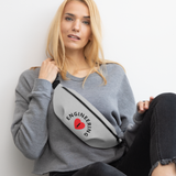 I Heart Curved Engineering Fanny Pack - Grey