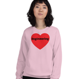 Engineering in Heart Sweatshirts - Light