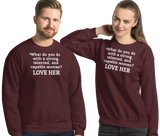 Strong Woman Love Dark Sweatshirts