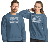 Strong Woman Love Dark Sweatshirts