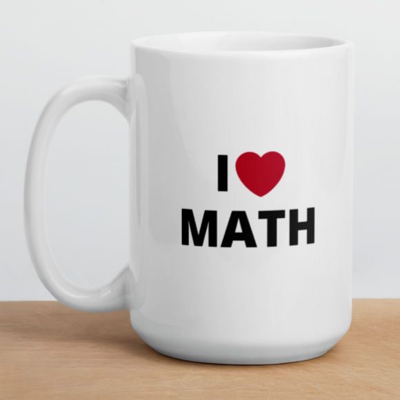 I Heart Math Mug