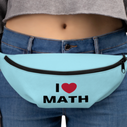 I Heart Math Fanny Pack - Blue