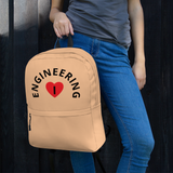 I in Heart Curved Engineering Backpack - Tan