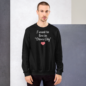 Live in "Diver City" w/ Pink Heart Sweatshirts - Dark