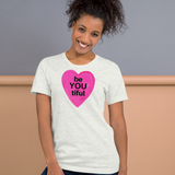 BeYOUtiful in Pink Heart T-Shirts - Light