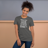 Strong Girl Study STEM w/ Molecule Dark T-Shirts