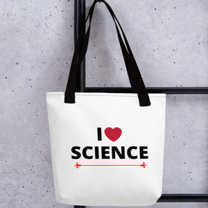 I Heart Science Tote Bag - White